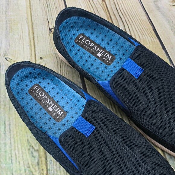 Florsheim Cove Mens Mesh Slip-On Loafers Athletic Comfort Shoes Blue Size 11.5 M - Picture 7 of 9